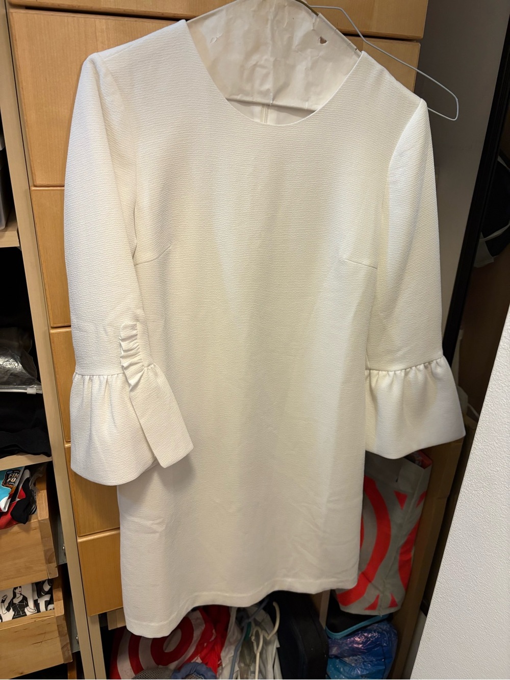 Club Monaco White Bell-Sleeve Shift Tunic